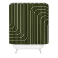 thumbnail image 2 of Society6 Summer Sun Home Art Searching Olive Green Shower Curtain 71" x 74", 2 of 3
