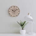 thumbnail image 3 of Silent Wall Clock 34cm/13.39in Round Wall Clock Boho Bohemia Hanging Clock for Home Living Room Bedroom Kitchen Non Ticking Battery Operated Living Room Mute Clock, 3 of 5