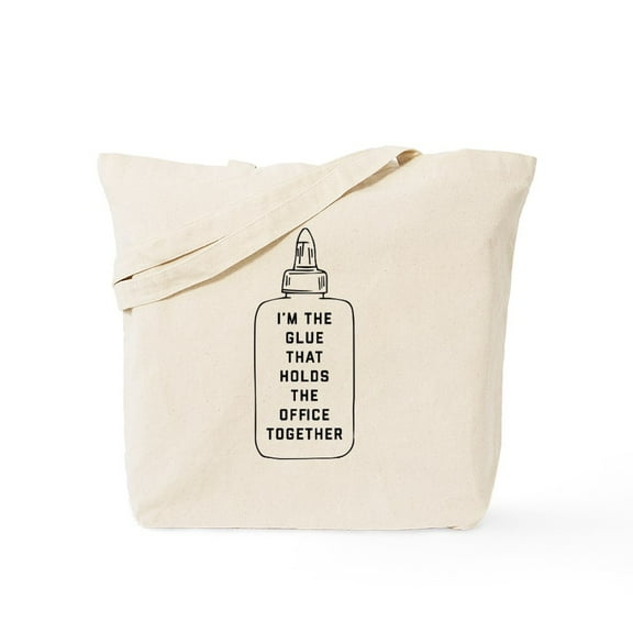 CafePress - I'm The Glue That Holds The Office Togeth Tote Bag - Unisex Canvas Tote Bag, Beige, 1-Piece