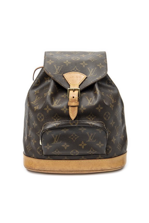 Pre-Owned Louis Vuitton Brown Montsouris MM Backpack Monogram Canvas