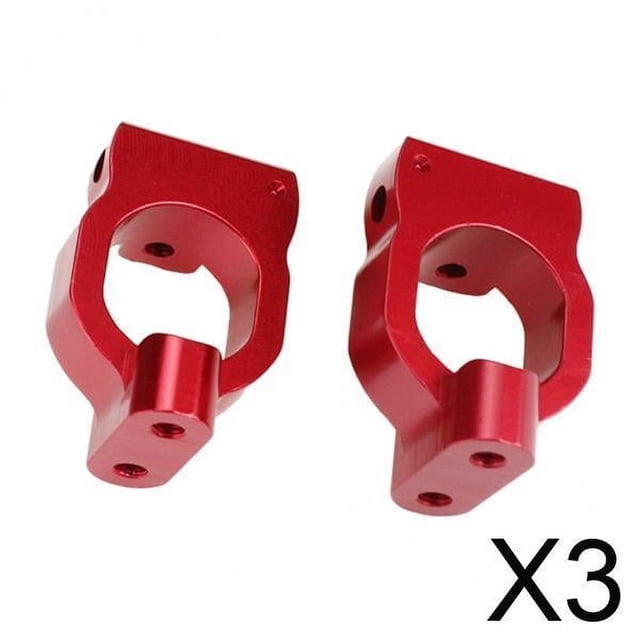 3x2Pack 1/10 Escala RC C-Hub Carrier Para Wltoys 104001 Modelo Camiones Piezas De Bricolaje Rojo