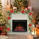 thumbnail image 4 of Decoraciones navideñas, adornos navideños, guirnalda de hiedra artificial, guirnalda de enredaderas colgantes artificiales, hojas de hiedra artificiales para decoración de mesa, enredaderas colgantes, 4 of 6