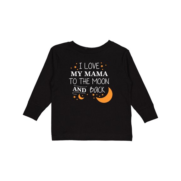 Inktastic I Love My Mama to the Moon and Back Boys or Girls Long Sleeve Toddler T-Shirt