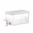 thumbnail image 2 of Nomeni Storage Containers Refrigerator Party Drink Maker Beverage Plastic Cold Water Jug Kettle With Tap Plastic Drink Dispenser Faucet Large Capacity Storage For Fruit Juice Dispenser 3L White, 2 of 9