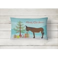 thumbnail image 2 of Zamorano-Leones Donkey Christmas Canvas Fabric Decorative Pillow, 2 of 3