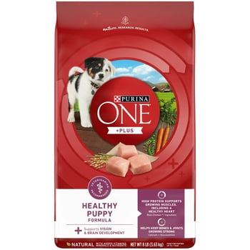 Purina ONE Natural, High Protein Dry Puppy Food, +Plus y Puppy Formula, 8 lb. Bag