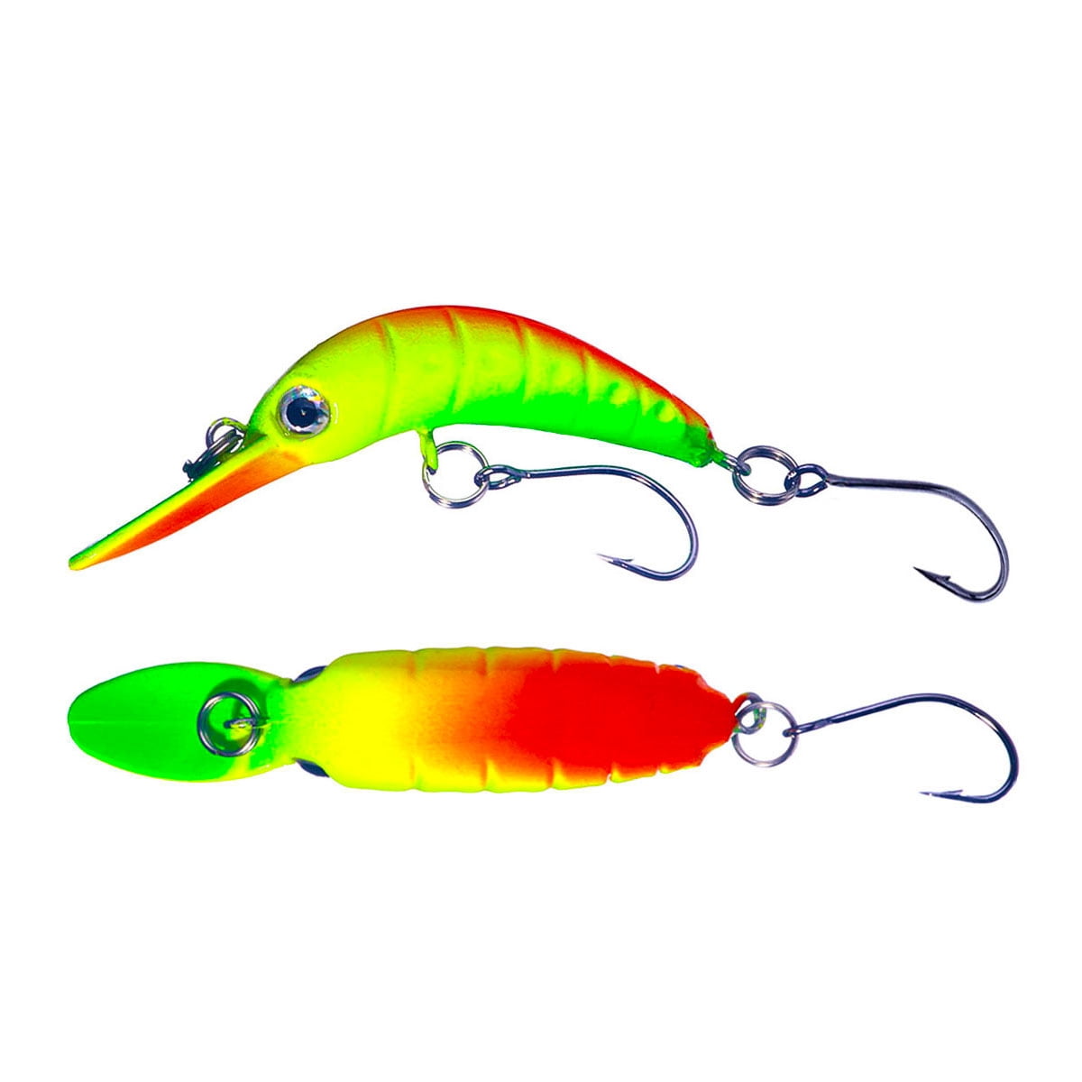 HENGJIA 24 Pack Fishing Lures Hard Baits, 3D Eyes Minnow Fishing Lures Crankbait, Swimbait Fishing Tackle Lure Kit for Freshwater/Saltwater/Topwater, Bass, Trout, Walleye, Redfish