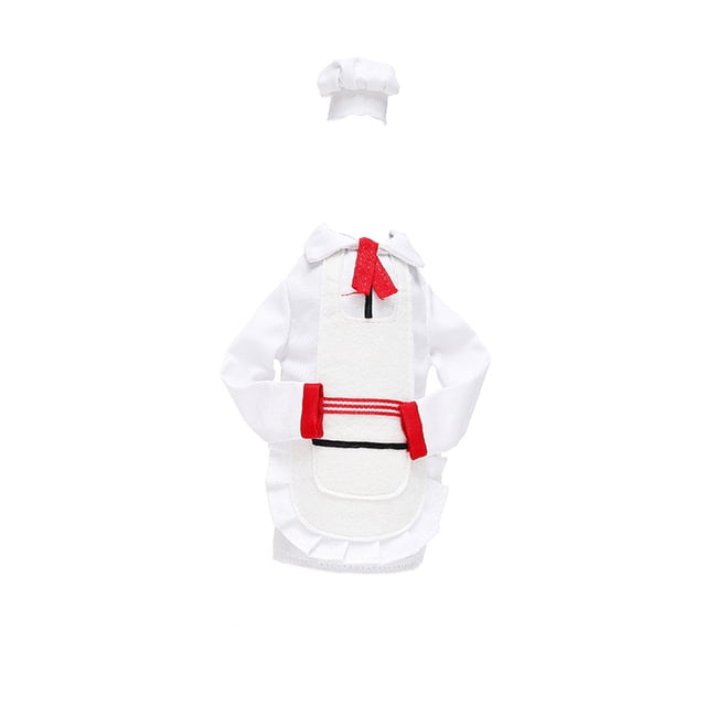 Envoltura de manga de botella de Navidad, ropa decorativa divertida de Chef, regalos de fiesta, vestido de vino tinto, restaurante, tienda, mesa, Kits de decoración para fiestas Estilo de encaje Toystoory HA070379-02