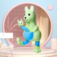 thumbnail image 3 of Tubo de estiramiento telescópico, juguete LED de animales para niños, juguete para el estrés de oficina, E65D, 3 of 4