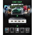 thumbnail image 3 of Conmutador HDMI Kinivo 501BN 5 en 1 4K 30Hz HDR10 con Control Remoto, 3 of 9