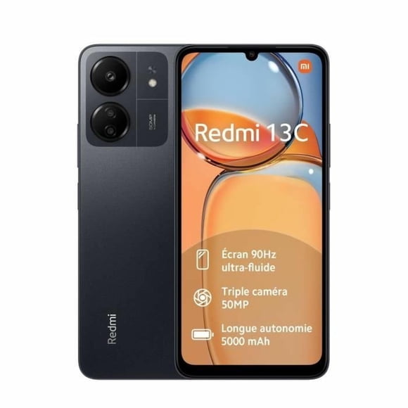 Smartphone Redmi Xiaomi 13C 4G 256GB + 8GB Negro medianoche reacondicionado