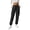 Black, variant on Sweatpants for Women Cargo Drawstring Joggers with Pockets Comfy Fall Pants Winter Clothes Fleece Lined Thermal Athletic Trousers Black L