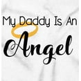 thumbnail image 2 of My Daddy Is An Angel Cute Little One Romper Boys or Girls Infant Baby Brisco Brands 24M, 2 of 7