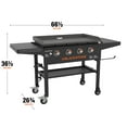 thumbnail image 5 of Blackstone Original 4-Burner 36" Propane Omnivore Griddle with Dual Side Shelves, 5 of 11