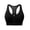 Black, variant on Women's High-Impact Front Zip Sports Bra with Mesh Back - Full Coverage Racerback Workout Crop Top for Running & Training