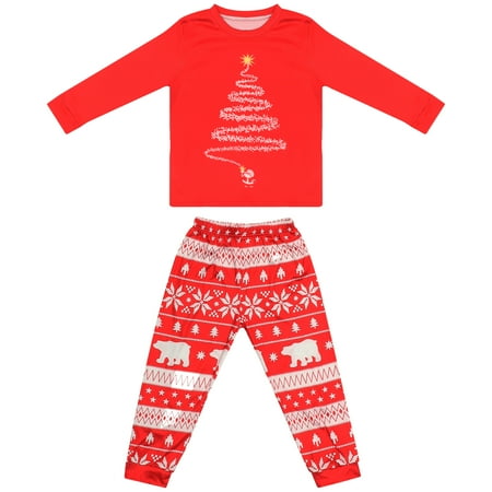 

1 Set Christmas Parent-child Outfit Home Pajamas Household Clothes for Family