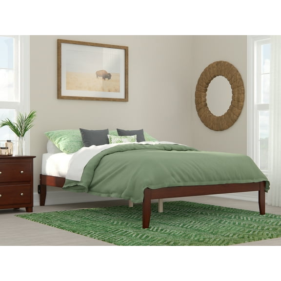 Colorado Queen Bed in Walnut with USB Turbo Charger