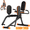 Black and Orange, variant on FasBrand Multiple Adjustable Resistance Hip Abductor Machine, Quiet Glute & Leg Workout Equipment for Hips Shaping & Strength Training, 440 lbs Max Load, Ideal for Home Gym Use