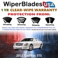 thumbnail image 2 of 2011 Cadillac STS Beam Wiper Blades Wipers w/1yr Warranty (Set of 2) (WiperBladesUSA), 2 of 5