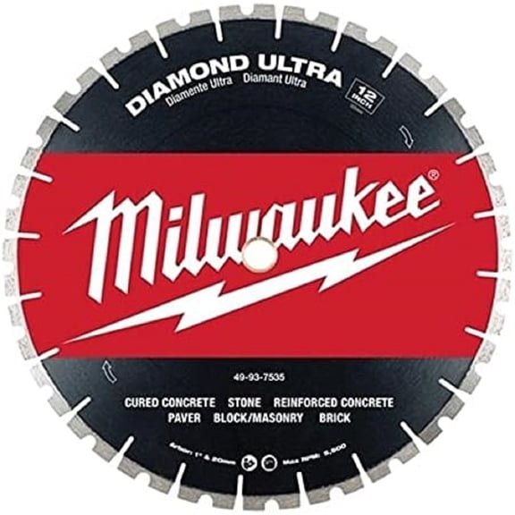 Milwaukee 49-93-7535 12" Diamond Ultra Segmented Blade