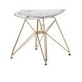 thumbnail image 2 of Heavenly Collection Clear Gold Chair, 2 of 7