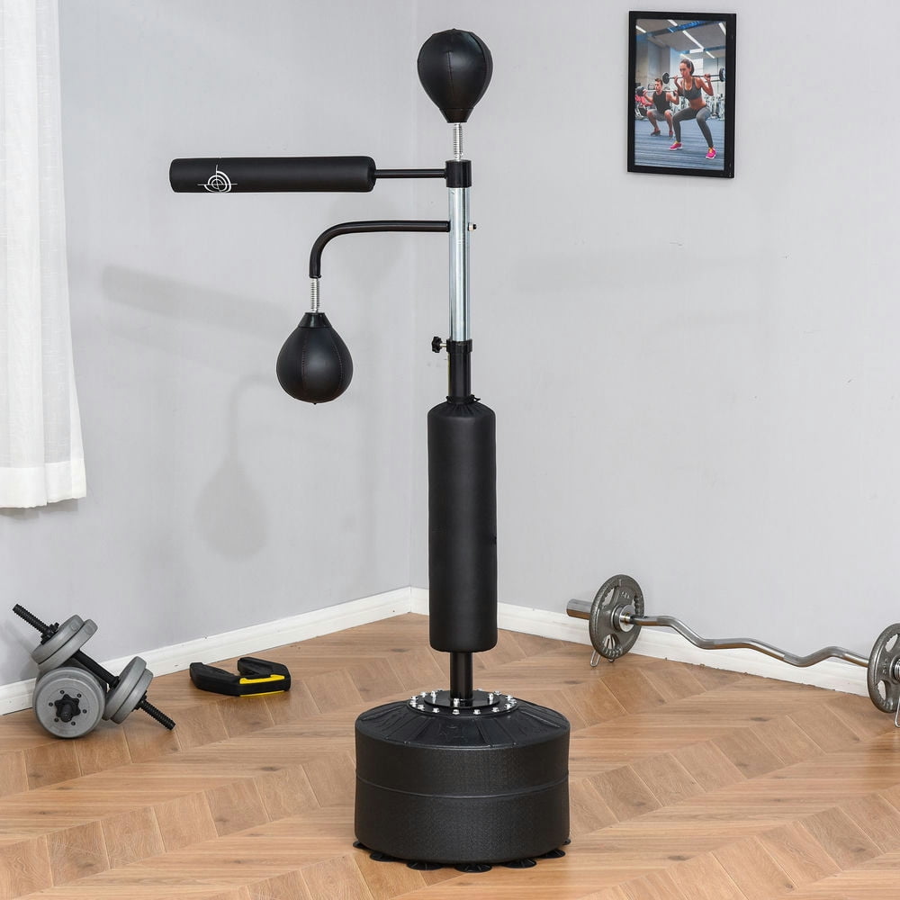 Kadyn 3-in-1 Boxing Bag Freestanding Punching Bag with 2 Speed Bag, 360° Relax Bar, Reflex Bag, Adjustable Height