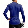 thumbnail image 3 of Men's Long Sleeve Sun Shirts UPF 50+ Stand Collar 1/4 Zip Up Fishing Running Rash Guard Outdoor Lightweight T-Shirts,Dark Blue,L, 3 of 6