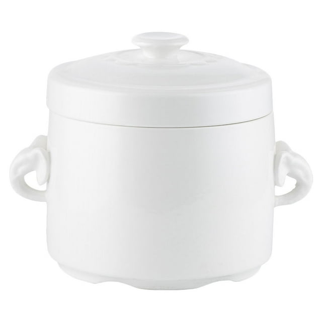 1 Pc Durable Ceramic Water-proof Stewing Pot for White Fungus Soup Bird's Nest