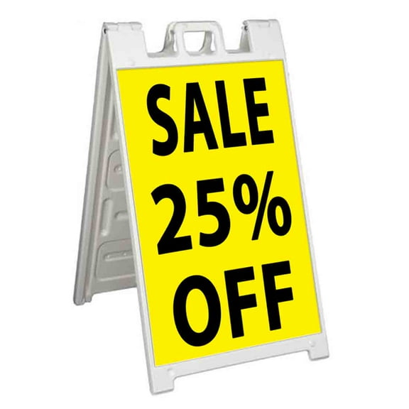 Sale 25 Percent Off (24" X 36") Standard A-Frame Signicade, Includes Decal Applied To Stand
