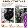 thumbnail image 3 of Uxcell 4 Pack Aluminum Alloy Bike Pegs Anti-Skid Fit 3/8 inch Stripe Purple Light Blue, 3 of 7