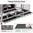 thumbnail image 6 of Aivituvin 62" Rabbit Hutch with Wheels for Outdoor & Indoor, 2-Story Bunny Cage with Pull Out Tray, Chew-Proof Ramp, Waterproof Roof, 6 of 9