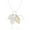Worn silver, variant on Gold Silver Two Tone Filigree Fall Leaf Pendant Long Necklace Chic Pendant Chain Necklace for Women
