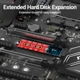 thumbnail image 5 of M.2 NGFF NVME SSD Extension Bracket Transfer 2230 2242 2260 2280 Length Extend Adapter Bracket Card Plate Change Long Size Red, 5 of 5