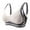 Blue, variant on Women Front Side Buckle Lace Edge Without Steel Ring Movement Seamless Gathering Adjustment Yoga Sleep Large Bra,Size XL