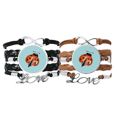 thumbnail image 1 of Escarabajo es hermoso. Pulsera pareja de cuerdas de cuero Unbranded M, 1 of 3