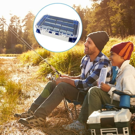 clearance! iHPH7 Multifunctional Fishing Tackle Box | Plastic Compartments Case