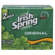 Irish Spring 114424 Original Personal Two Bar 36-6.4 Ounce