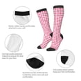thumbnail image 3 of Sikiie pink argyle Knee Socks, High Socks Long Stretchy Sock Women Knee High Stocking, Long Socks for Women, 3 of 6