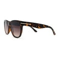 thumbnail image 3 of Classy Designer Horn Rim Hipster Plastic Fashion Sunglasses Tortoise Brown, 3 of 4