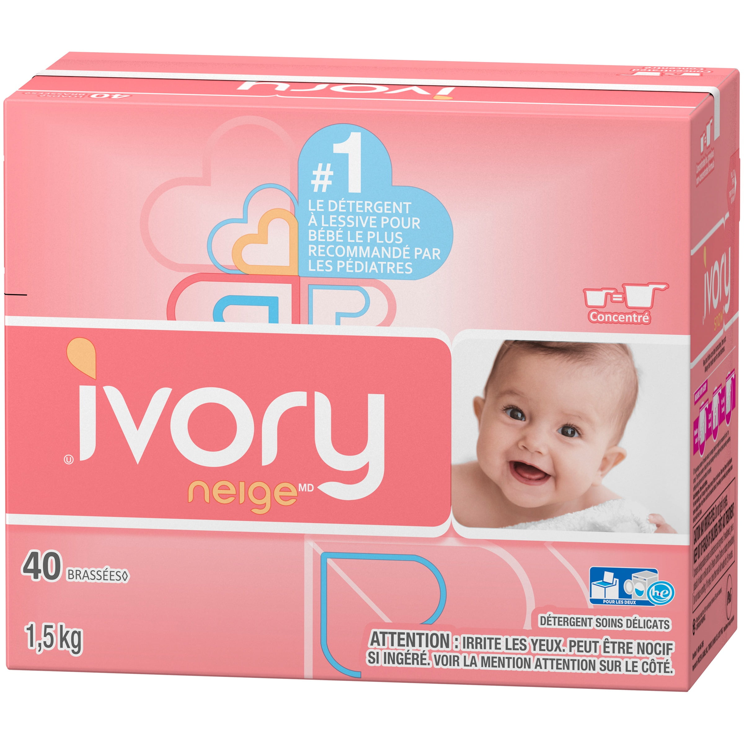 Ivory Snow Powder Laundry Detergent 40 Loads 1 5kg Walmart Com