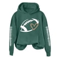 thumbnail image 2 of LIZUOJUN Football Sweatshirt for Women Game Day Oversized Hooded Pullover Game Day Graphic Print Casual Fall Winter Outfits L, 2 of 9