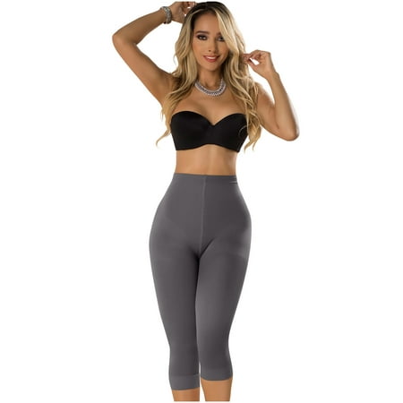 

LT. Rose Fajas Colombianas Reductoras y Moldeadoras Capri High Waisted Butt Lifting Slimming Compression Leggings for Women