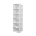 thumbnail image 2 of Mainstays 6 Shelf Non-Woven Hanging Closet Organizer, Arctic White, 2 of 12
