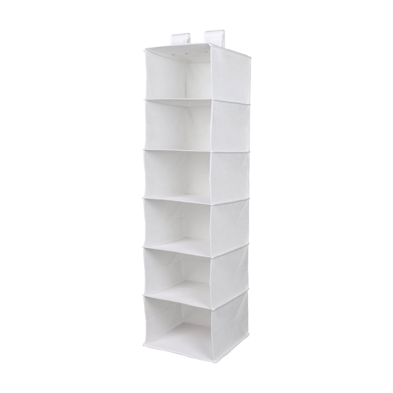 6-Shelf Hanging Closet Organizer with Velcro Straps photo 2