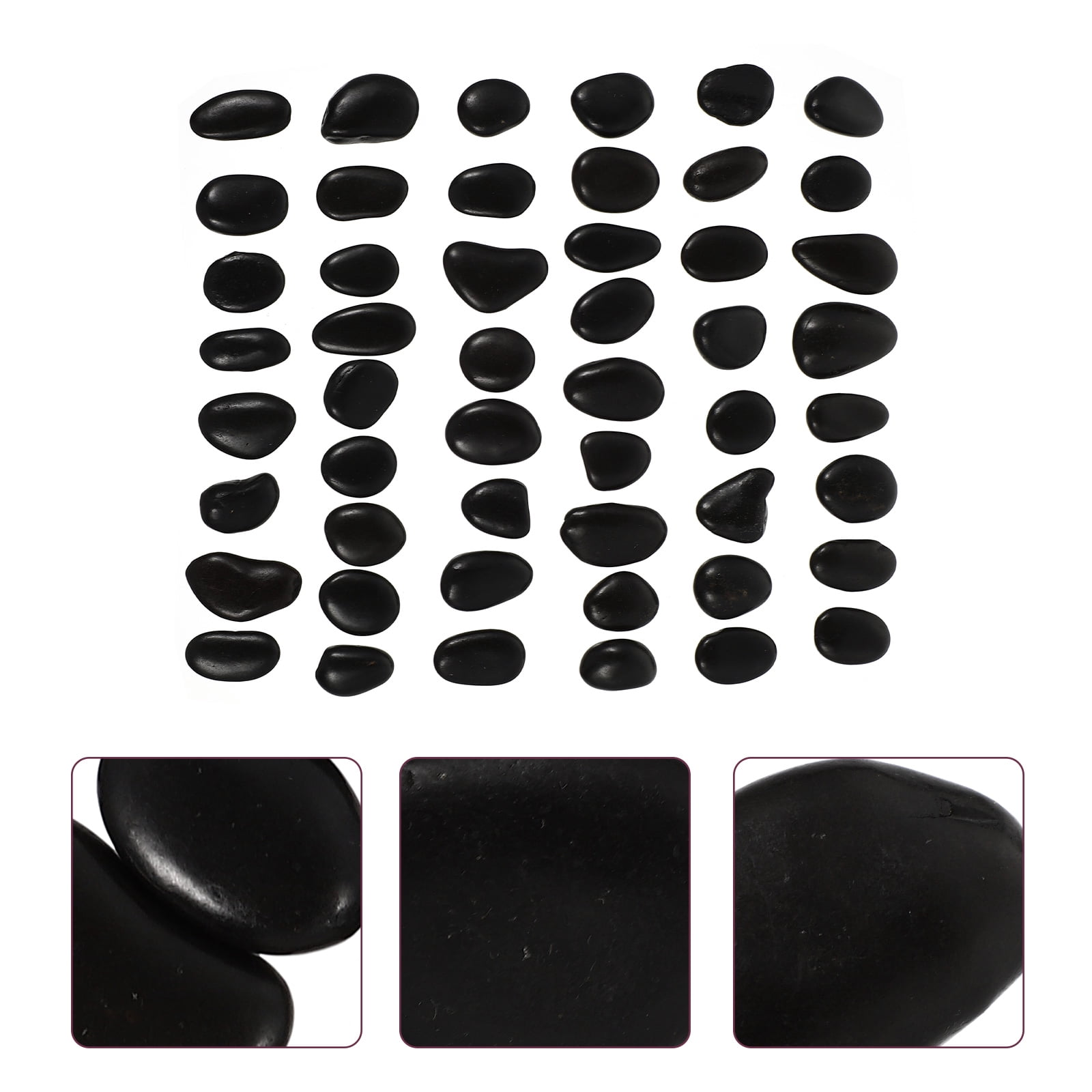Parvistic 50 Pcs DIY Painting Flat Stones Kids Doodling Rocks Art Drawing Graffiti Rocks