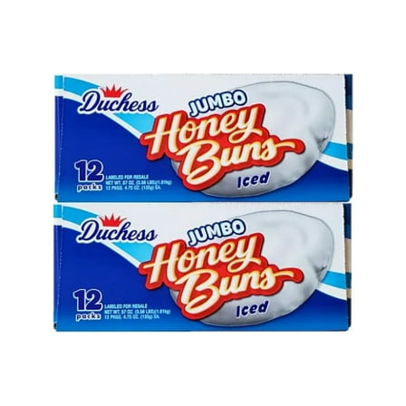 2 Pack | Duchess Jumbo Iced Honey Buns (4.75 oz., 12 pk.)