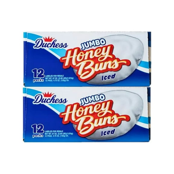 2 Pack | Duchess Jumbo Iced Honey Buns (4.75 oz., 12 pk.)