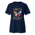 thumbnail image 3 of WILLBEST T-Shirt Graphique Surdimensionné Femmes Printemps Été Imprimé Manches Courtes Col Rond T-Shirt Haut, 3 of 4