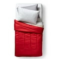 thumbnail image 6 of Dawn 7-Piece Twin Essentials in Brick and Burgundy | Reversible Twin/Twin XL Comforter with Two Sheet Sets | Red, Tan, White and Gray, 6 of 6