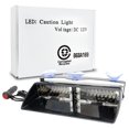 thumbnail image 2 of Lámpara de emergencia de 12 V y 16 LED, luz de policía, luz estroboscópica para automóvil, luz roja, azul, ámbar y blanca, señal de advertencia para parabrisas, luces intermitentes para rejilla de CAM, 2 of 4